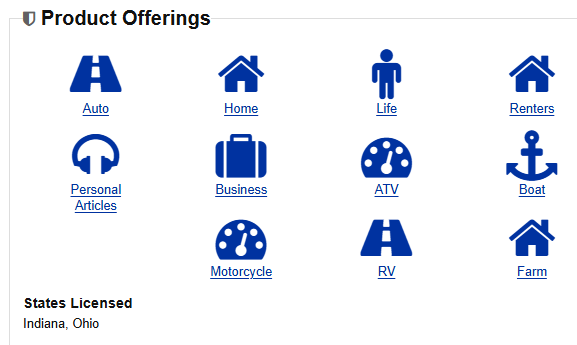 Shelter Insurance offerings