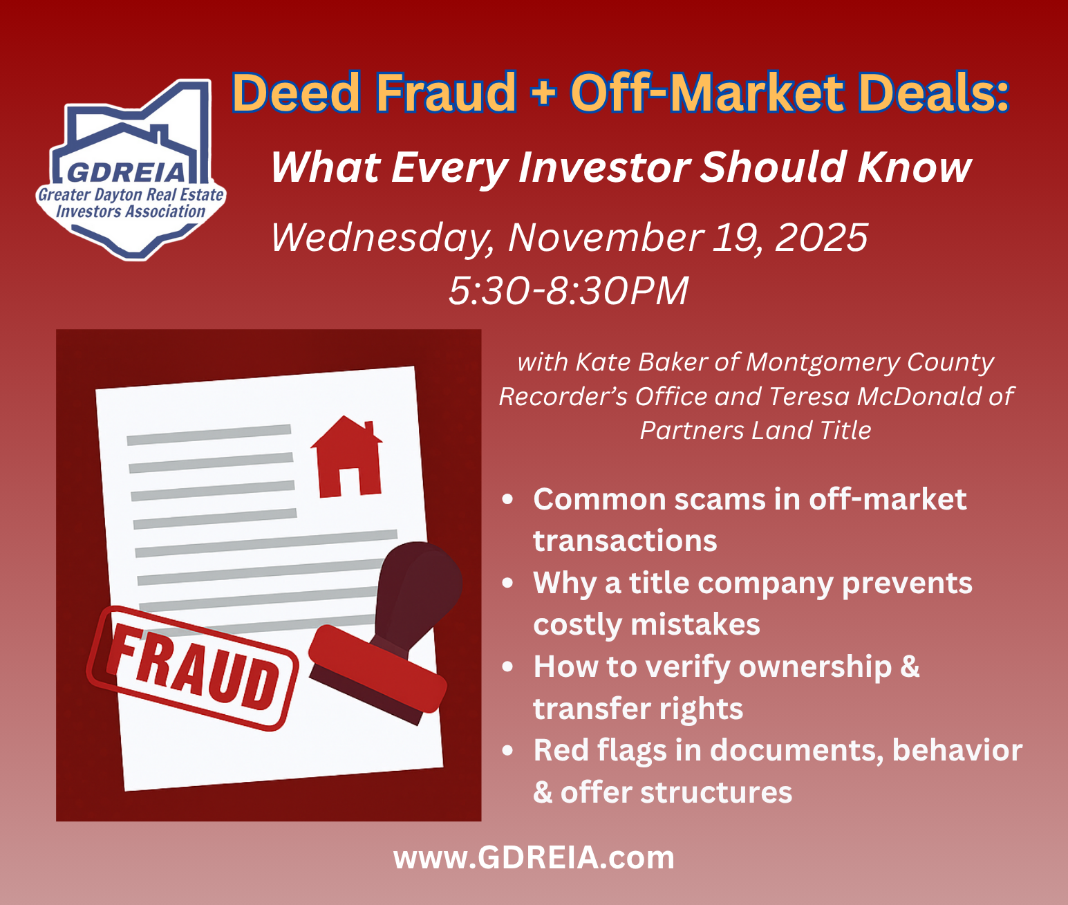 11-19-25-GDREIA-3rdWednesday-DeedFraudandOffMarketDeals