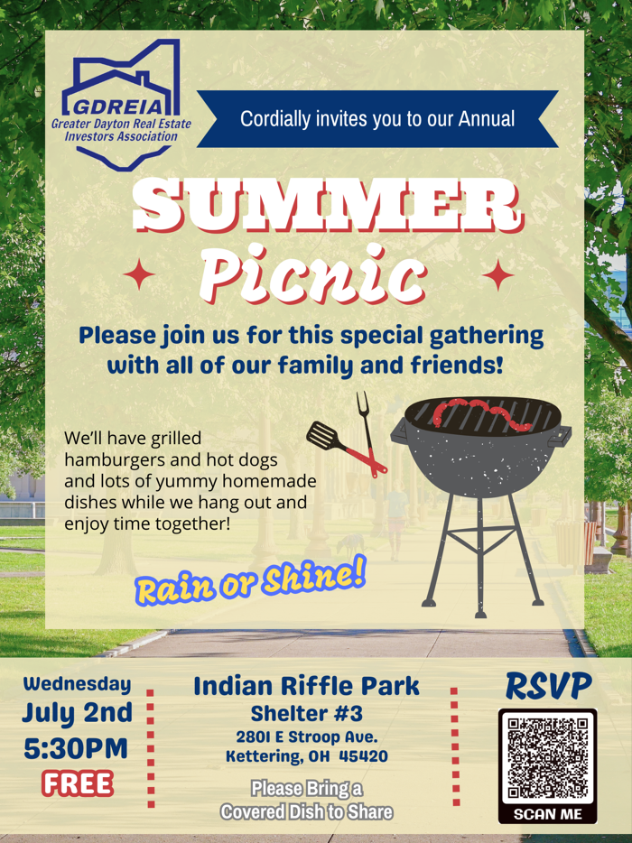 GDREIA Summer 2025 Picnic flier